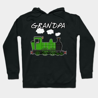 Father's Day Steam Train Grandpa Hoodie